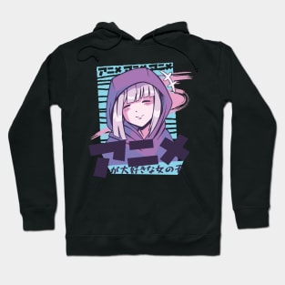 I Love Anime Girl Hoodie